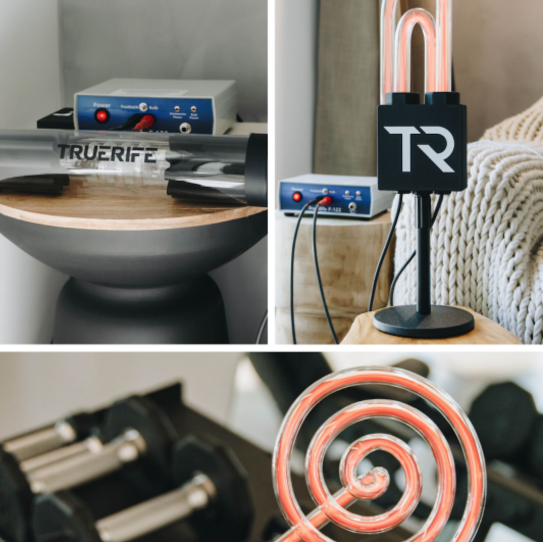 TrueRife products including the F-122 generator, SuperNova, and Ion Pro Wave footbath